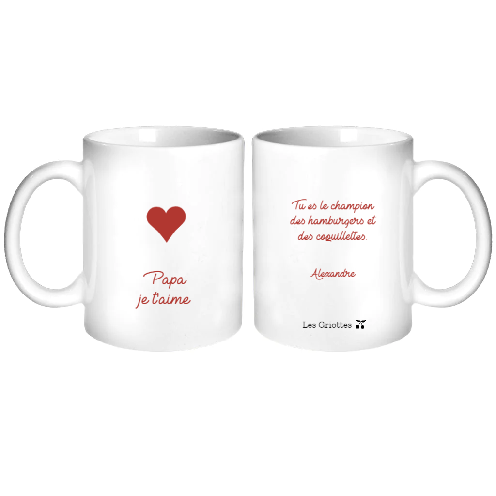 Mug personnalisé - Cadeau fête des pères