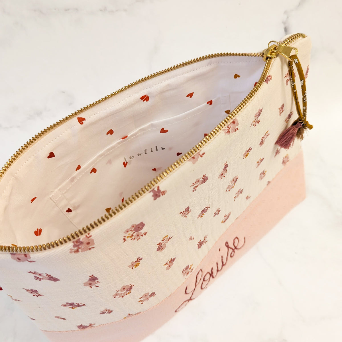 Grande trousse de toilette - Modèle Louise