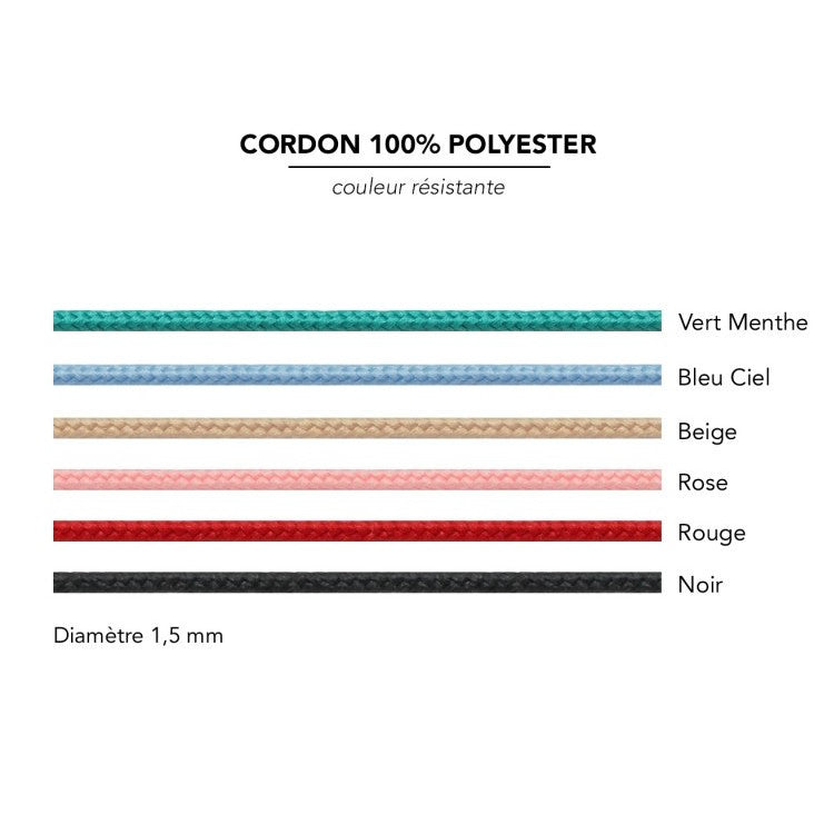 Bracelet cordon personnalisé - Colombe - Plaqué or