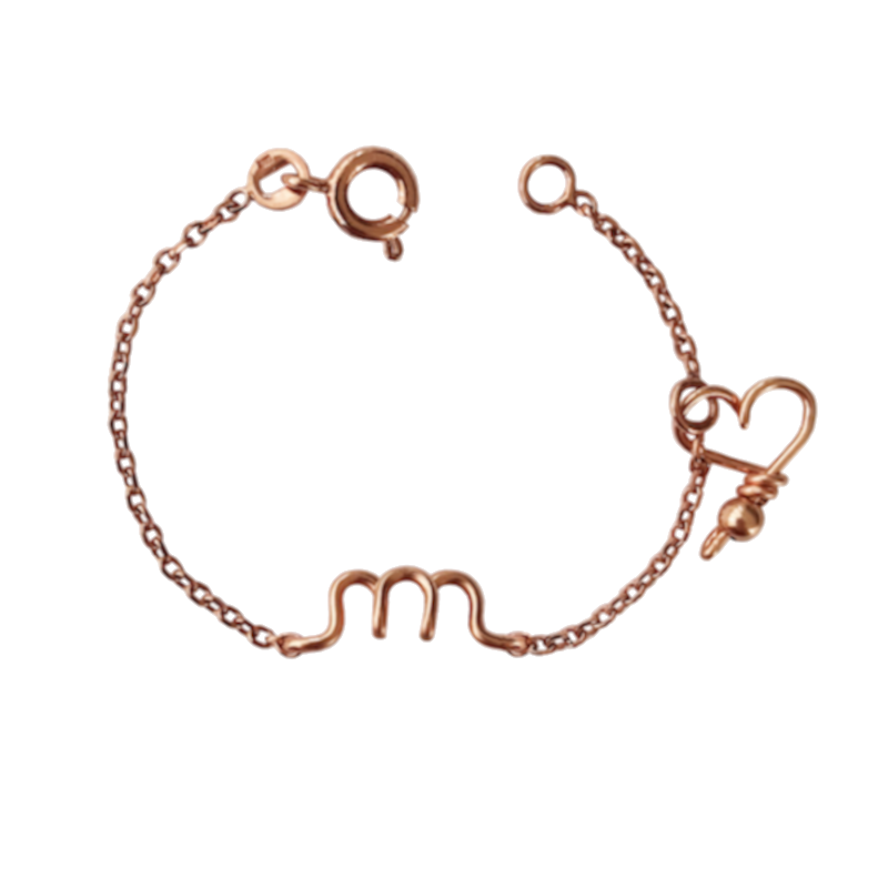 Bracelet personnalisé - Minuscule sur chaine kids