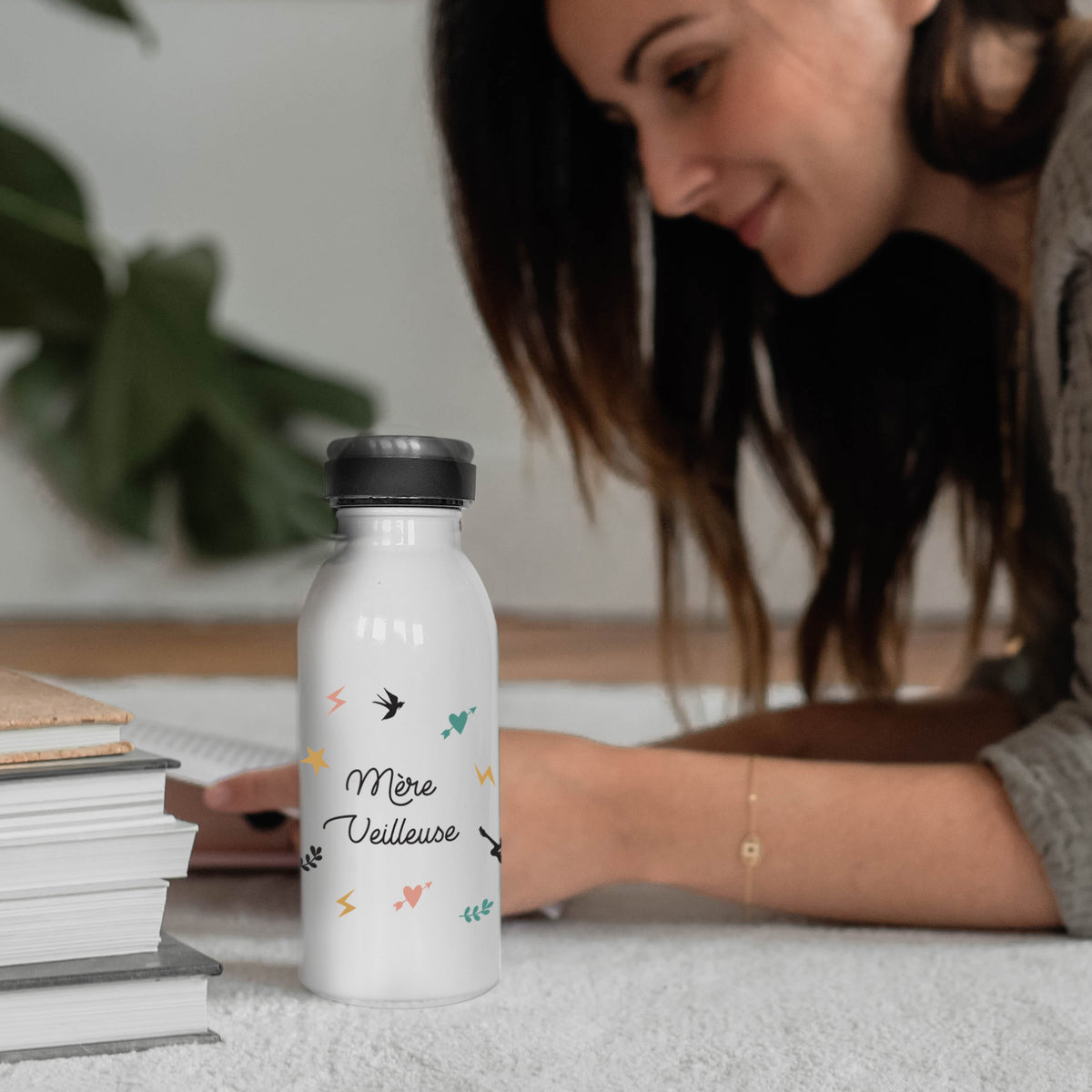 Gourde isotherme Motifs Tatoo - Cadeau fête des mères