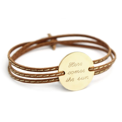 Bracelet personnalisé - Amazone Family Plaqué or