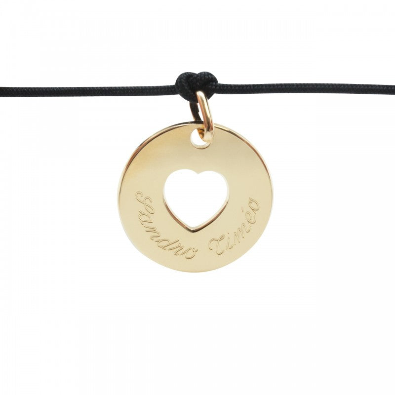 Bracelet personnalisé Plaqué Or - Accroche Cœur Charm
