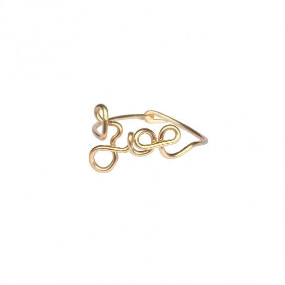 Bague personnalisée - Mot jonc 4 caractères