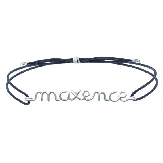 Bracelet  personnalisé homme - Mot sur cordon