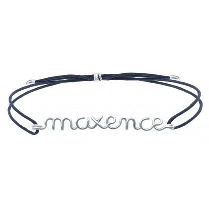 Bracelet  personnalisé homme - Mot sur cordon