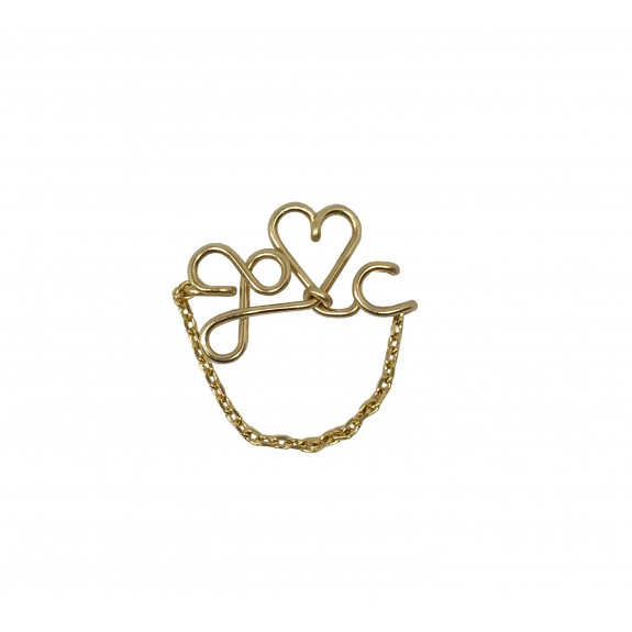 Bague personnalisée - Mot chaîne 4 caractères