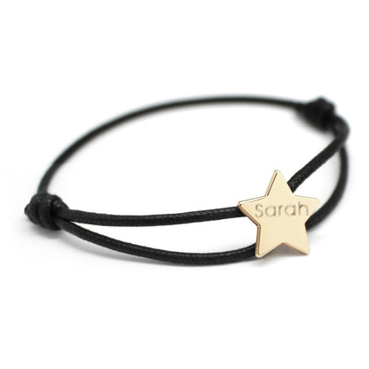 Bracelet personnalisé - Cordon Etoile