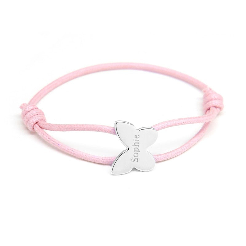 Bracelet personnalisé - Cordon Papillon