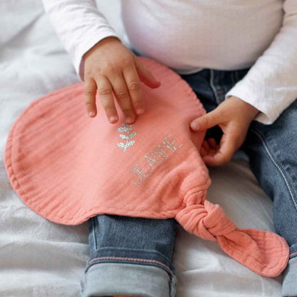 Doudou bébé personnalisé - Gaze de coton