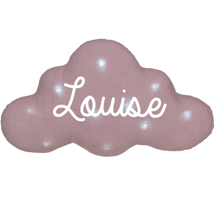 Veilleuse lin nuage personnalisée avec option musique