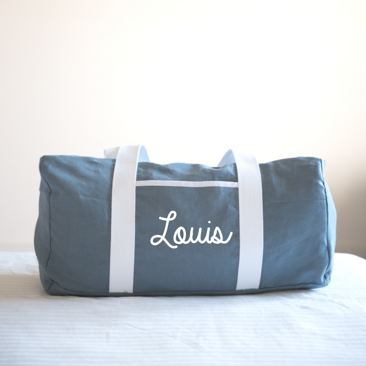 Sac de week-end personnalisé - Lin et coton