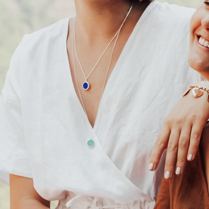 Collier pierre fine personnalisé - Argent