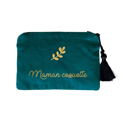 Pochette en velours personnalisée
