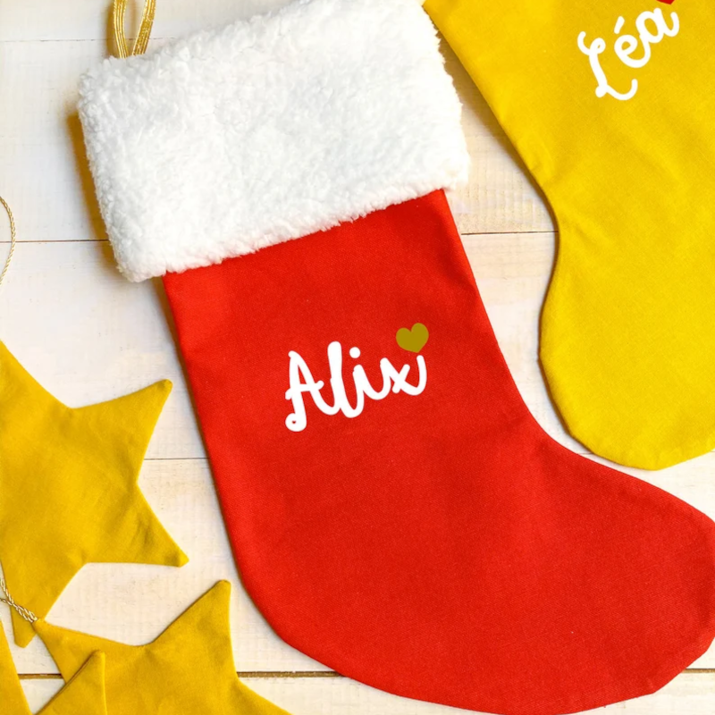 Chaussette de Noël personnalisée - Fourrure