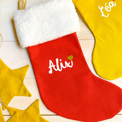 Chaussette de Noël personnalisée - Fourrure