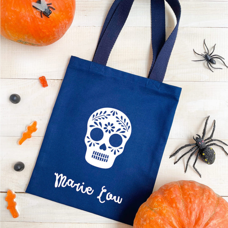Tote bag Halloween - Personnalisation phosphorescente