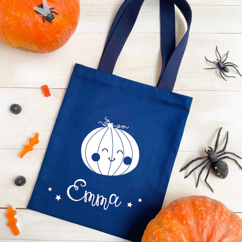 Tote bag Halloween - Personnalisation phosphorescente