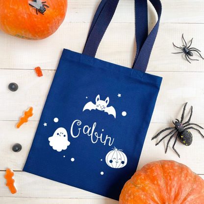 Tote bag Halloween - Personnalisation phosphorescente