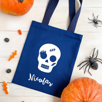 Tote bag Halloween - Personnalisation phosphorescente