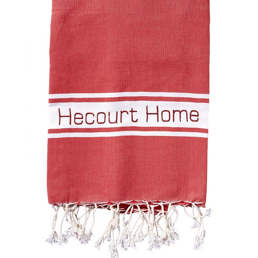 Fouta plate personnalisable - Vert d'eau
