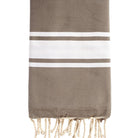 Fouta plate personnalisable - Taupe