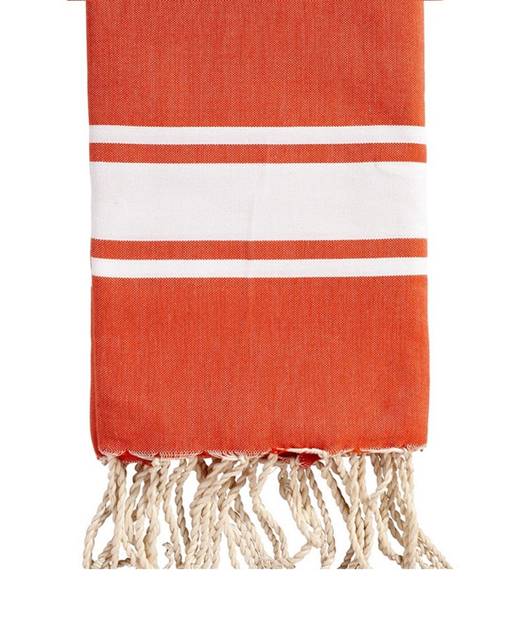 fouta-enfant-orange-personnalisable-soleil-plage-serviette