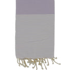 Fouta nid d'abeille rayé personnalisable - Parme