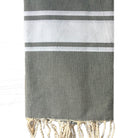 Fouta plate personnalisable - Gris moyen