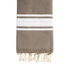 Fouta plate enfant personnalisable - Taupe