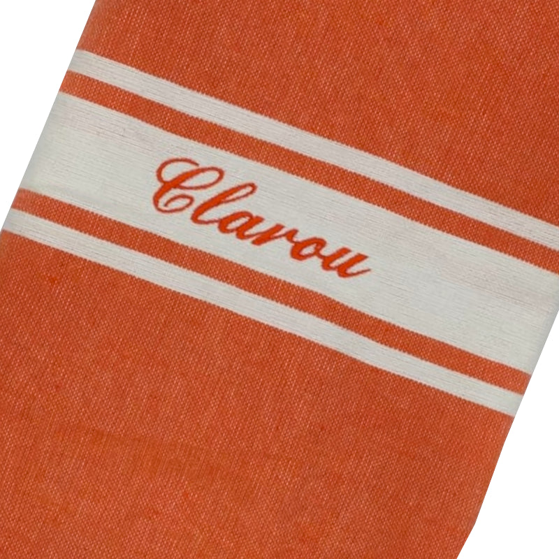 Fouta plate enfant personnalisable - Moutarde