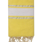 Fouta lurex personnalisable - Jaune 2 bandes