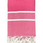 Fouta chevron personnalisable - Fuchsia
