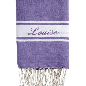 Fouta plate personnalisable - Jaune fluo