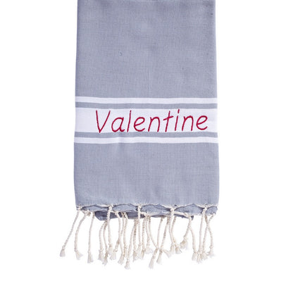 Fouta plate enfant personnalisable - Turquoise