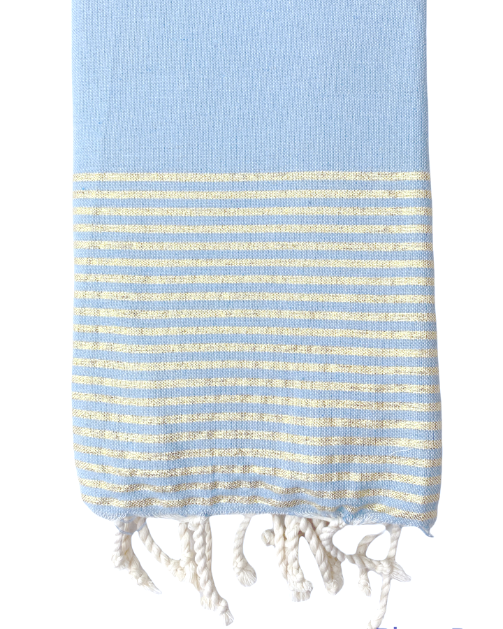 fouta-plate-lurex-bleu-clair-personnalisable-cadeau-adulte-plage-mer-soleil-serviette