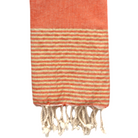 Fouta rayée or - Orange