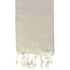 Fouta rayée or - Beige