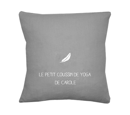 Coussin en lin cadeau adulte personnalisé