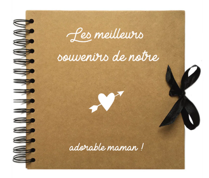 Album photo personnalisé en Kraft - Cadeau fête des mères