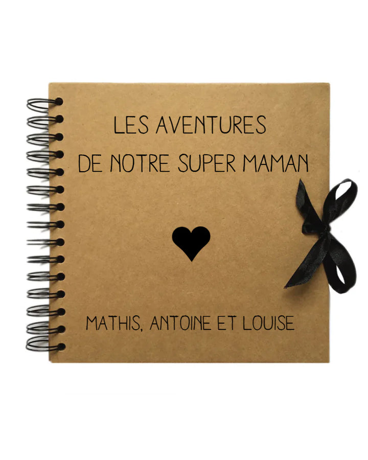 Album photo personnalisé en Kraft - Cadeau fête des mères