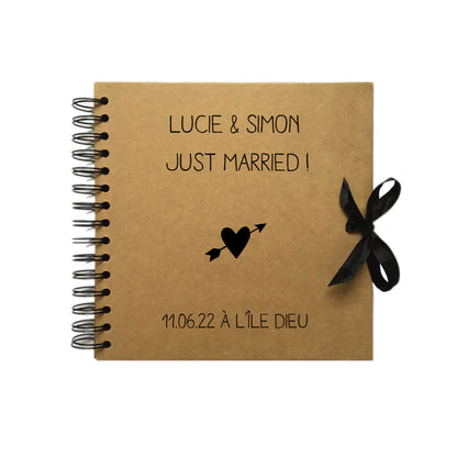 Album photo personnalisé en Kraft - Mariage