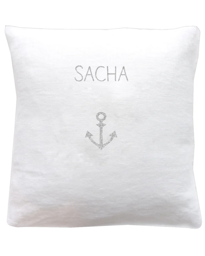 Coussin en lin enfant personnalisé