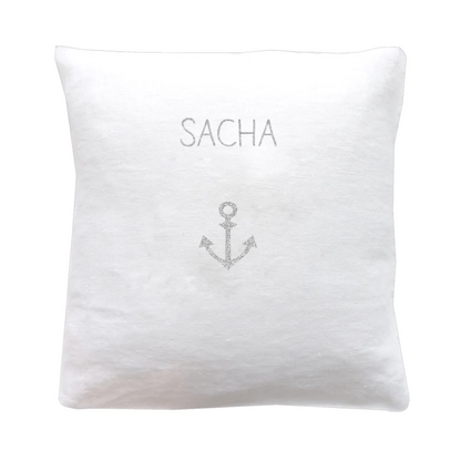Coussin en lin enfant personnalisé
