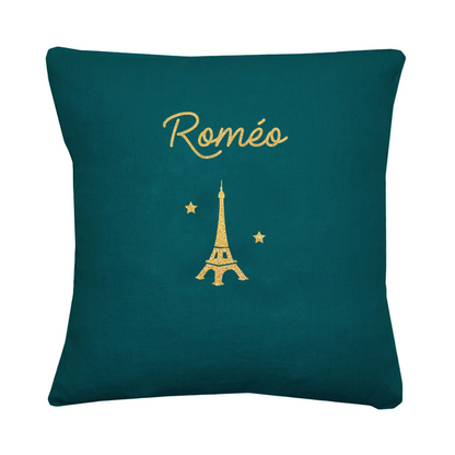 Coussin en lin enfant personnalisé