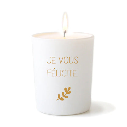 Bougie de Provence parfumée personnalisée - Cadeau mariage