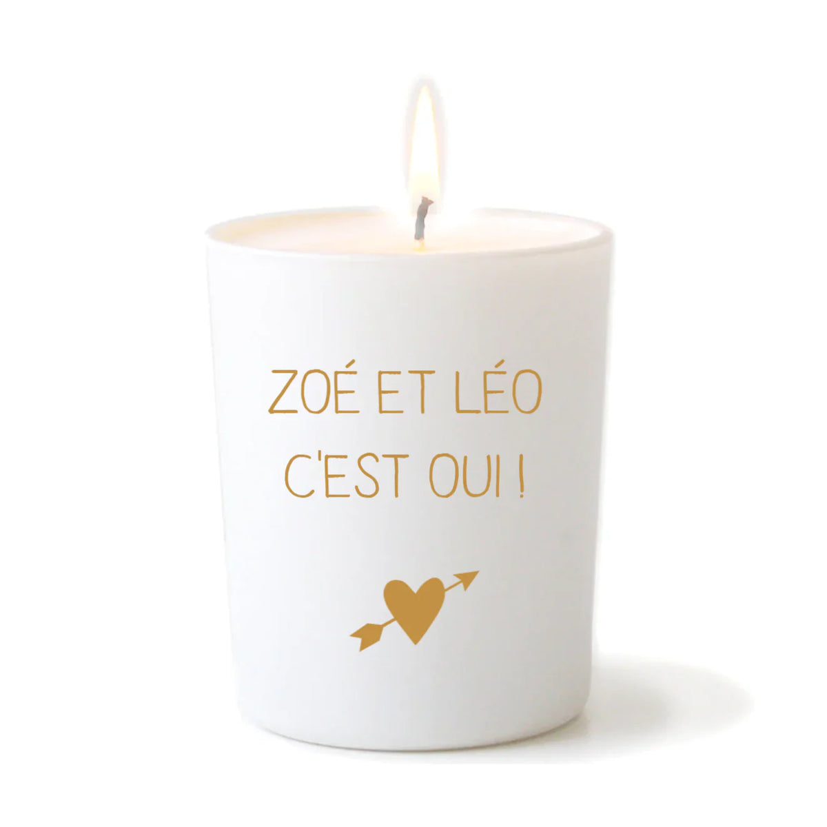 Bougie de Provence parfumée personnalisée - Cadeau mariage