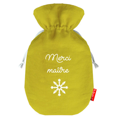 Bouillotte personnalisée - Cadeau Maîtresse