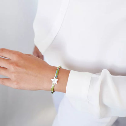 Bracelet personnalisé - Liberty étoile - Argent