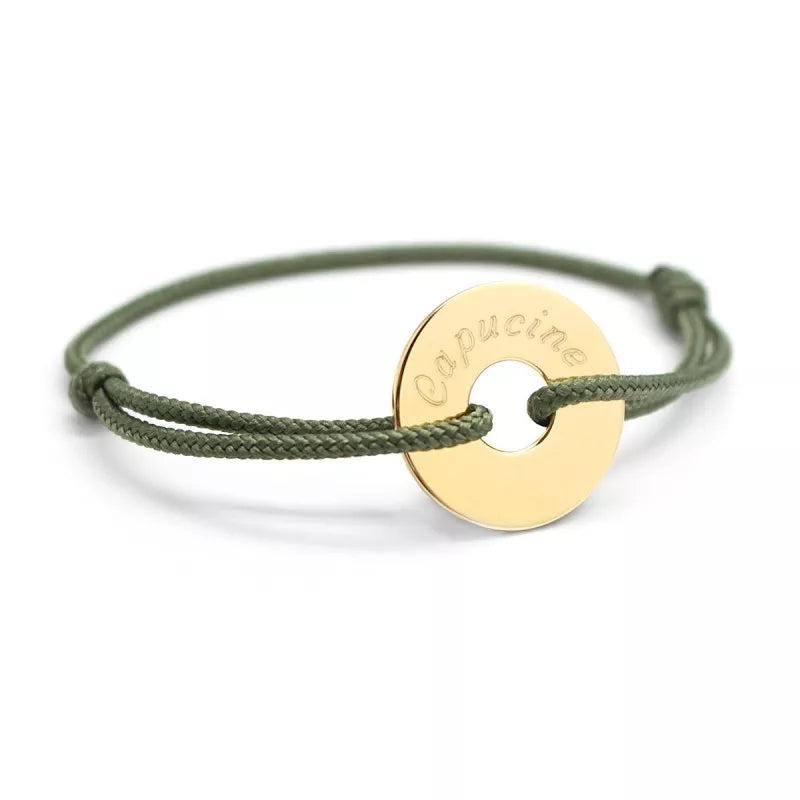 Coffret duo pour couple - Bracelets personnalisés ancre et anneau - Argent et Plaqué Or
